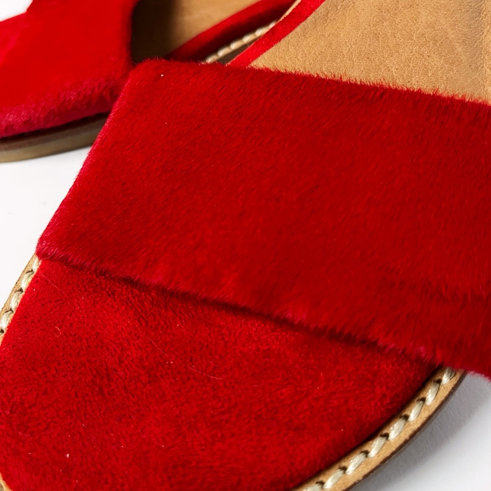 Jeffrey Campbell Bold Red Slide Sandals - Picture 9 of 9